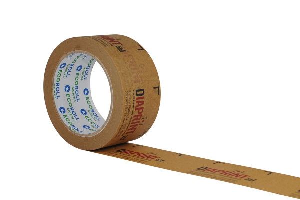 Papier Selbstklebeband EcoRoll mit Individual- / Werbeaufdruck (2-farbig)